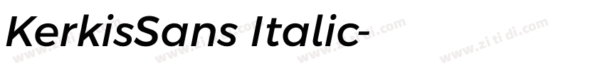 KerkisSans Italic字体转换